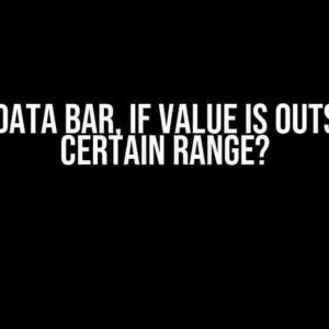 Hide Data Bar, if value is outside a certain range?