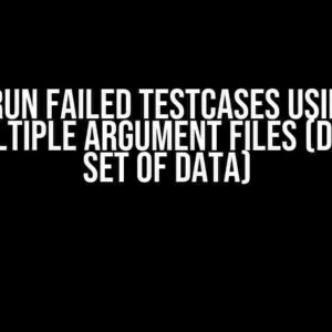 How to Run Failed Testcases Using Pabot with Multiple Argument Files (Different Set of Data)