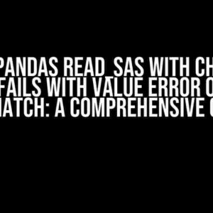 Python pandas read_sas with chunk size option fails with value error on index mismatch: A Comprehensive Guide